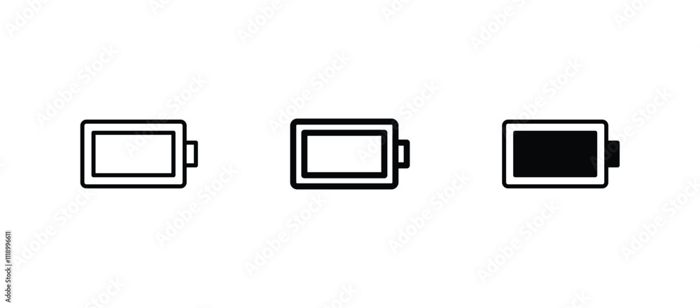 Battery icon vector illustration. Battery icon vector illustration.