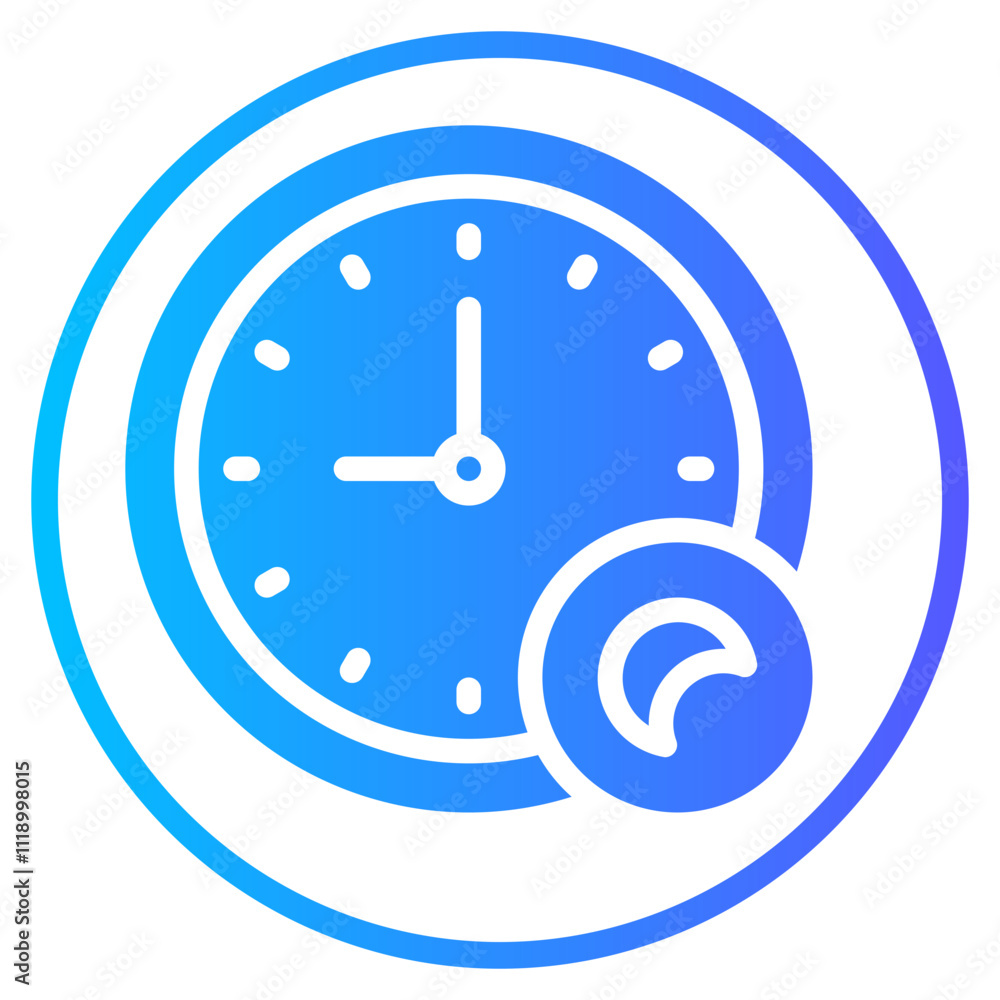 clock gradient icon clock gradient icon