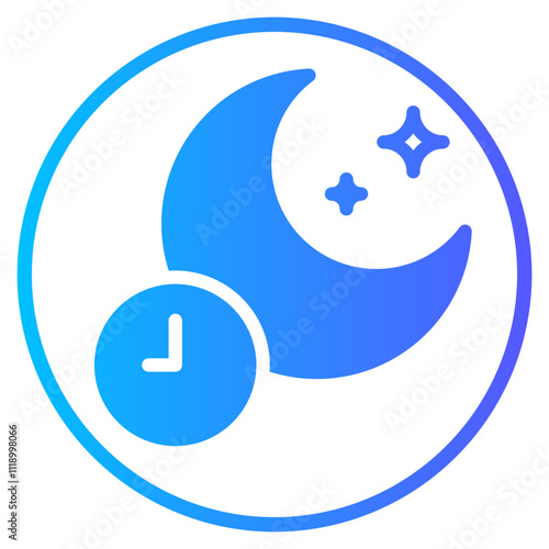 moon gradient icon