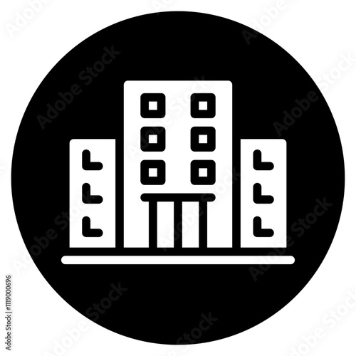 hotel glyph icon
