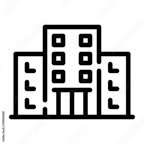 hotel line icon
