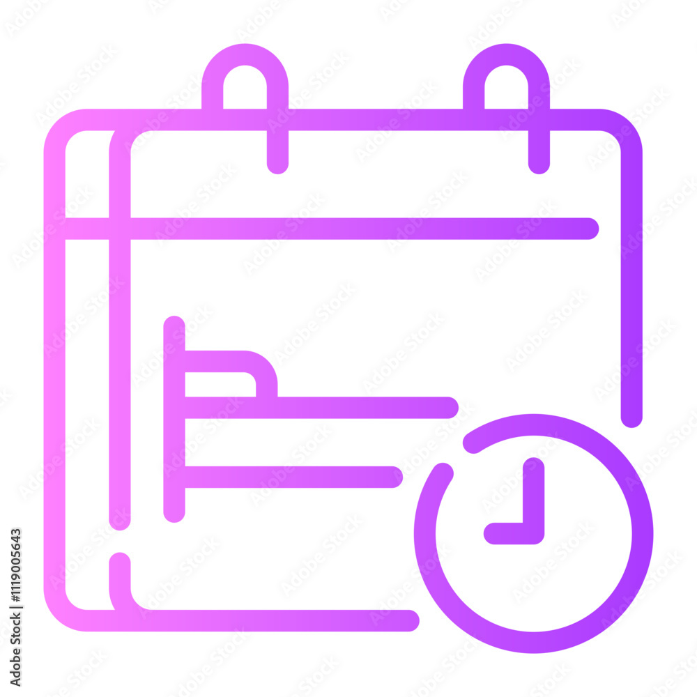 calendar gradient icon calendar gradient icon