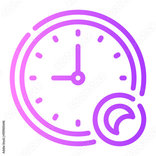 clock gradient icon