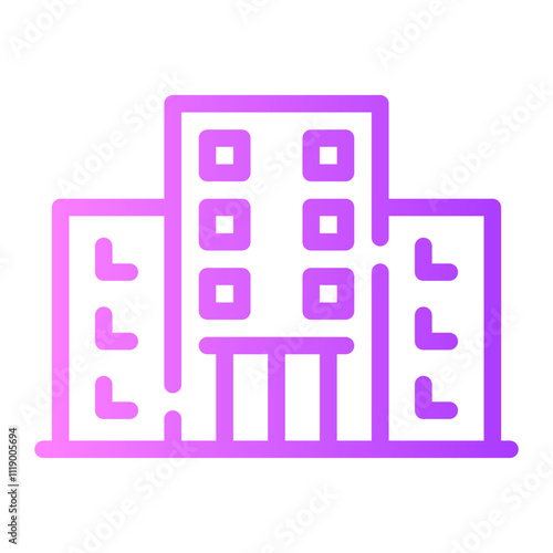 hotel gradient icon