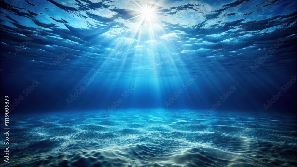 Abyssal depths view of dark blue ocean surface from underwater, ocean, underwater, abyssal, depths, dark blue, water Abyssal depths view of dark blue ocean surface from underwater, ocean, underwater, abyssal, depths, dark blue, water