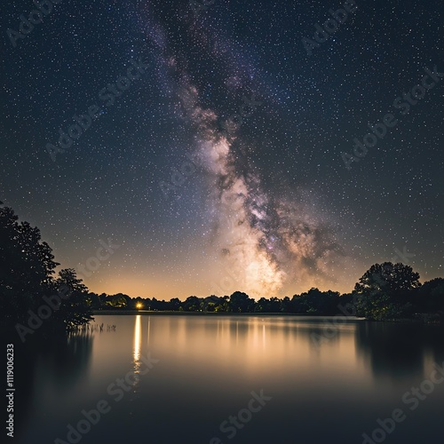 Milky Way over Serene Lake