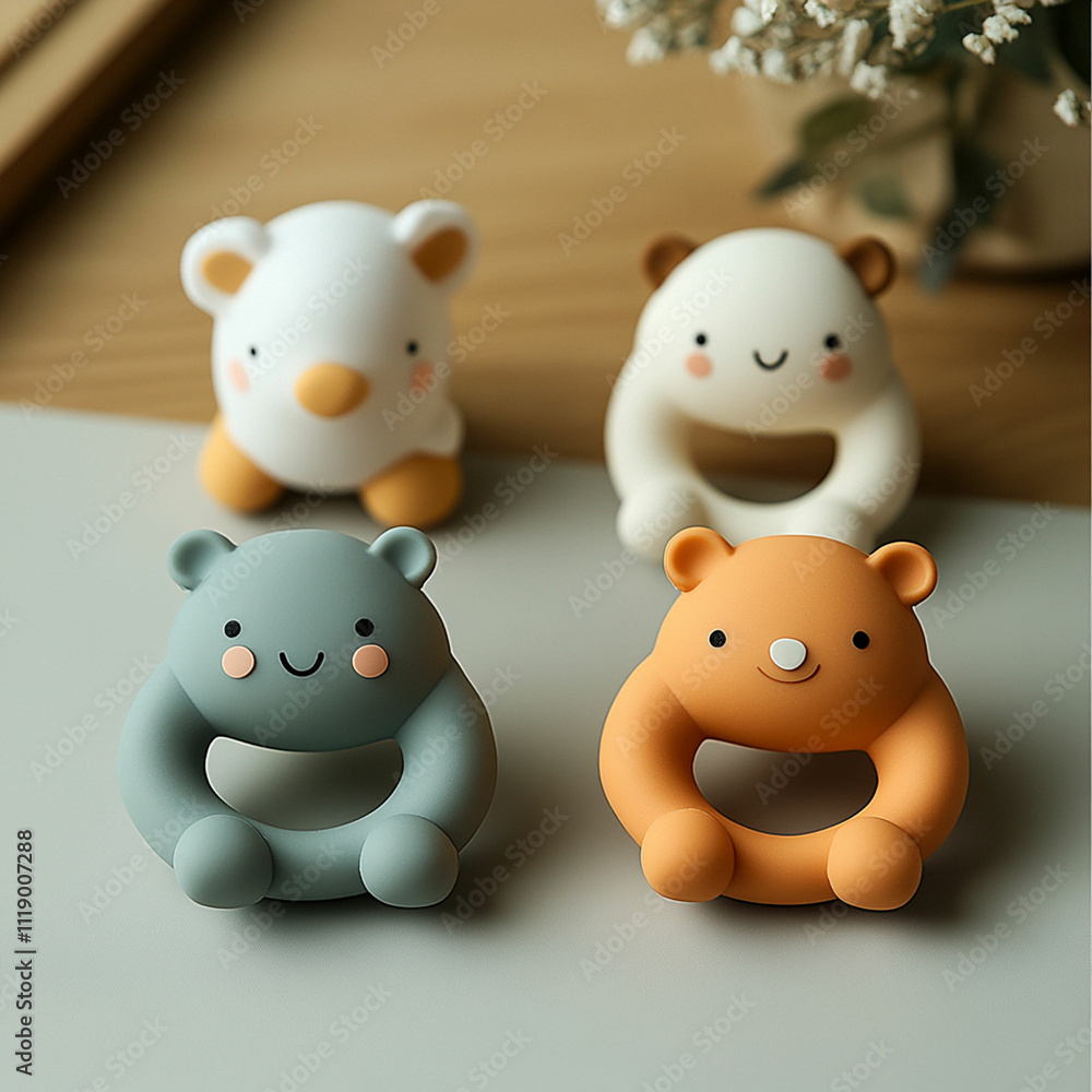 Toys set in flat design Toys set in flat design