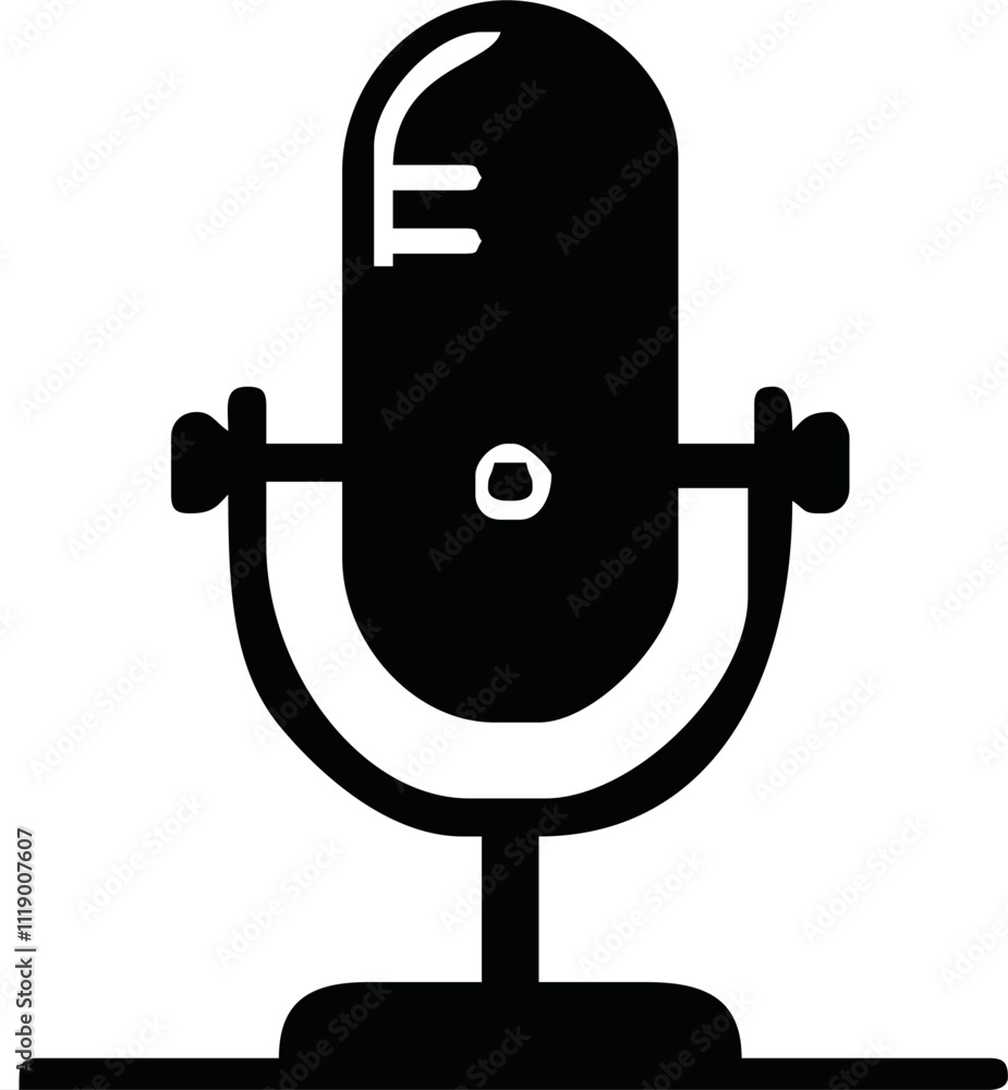 podcast microphone logo vector symbol templqte. podcast microphone logo vector symbol templqte.