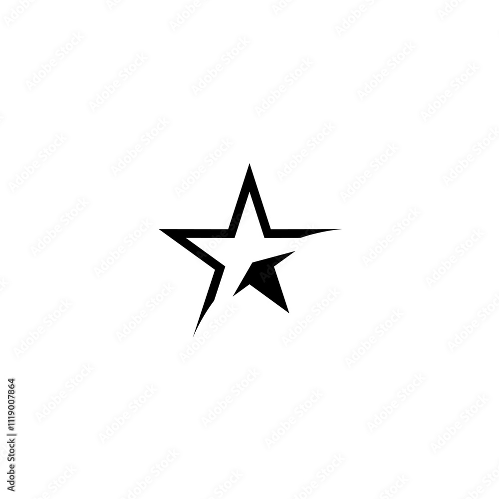star icon and favorite icon. Vector illustration isolated on white background. star icon and favorite icon. Vector illustration isolated on white background.