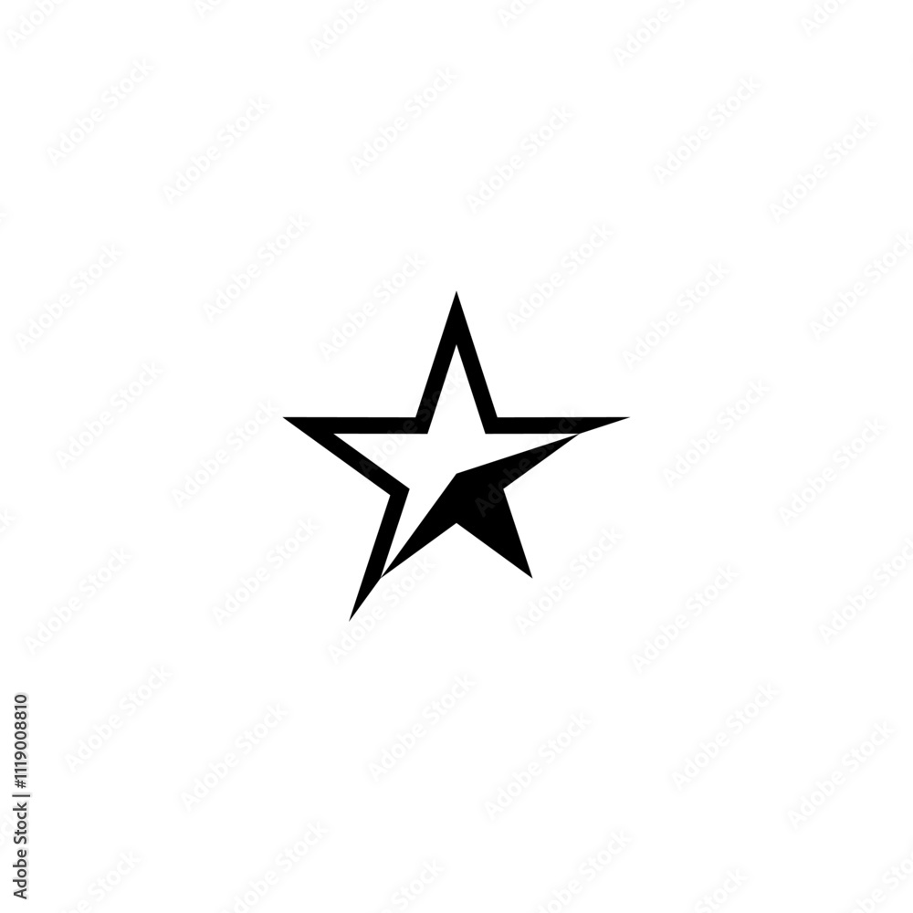 star icon and favorite icon. Vector illustration isolated on white background. star icon and favorite icon. Vector illustration isolated on white background.