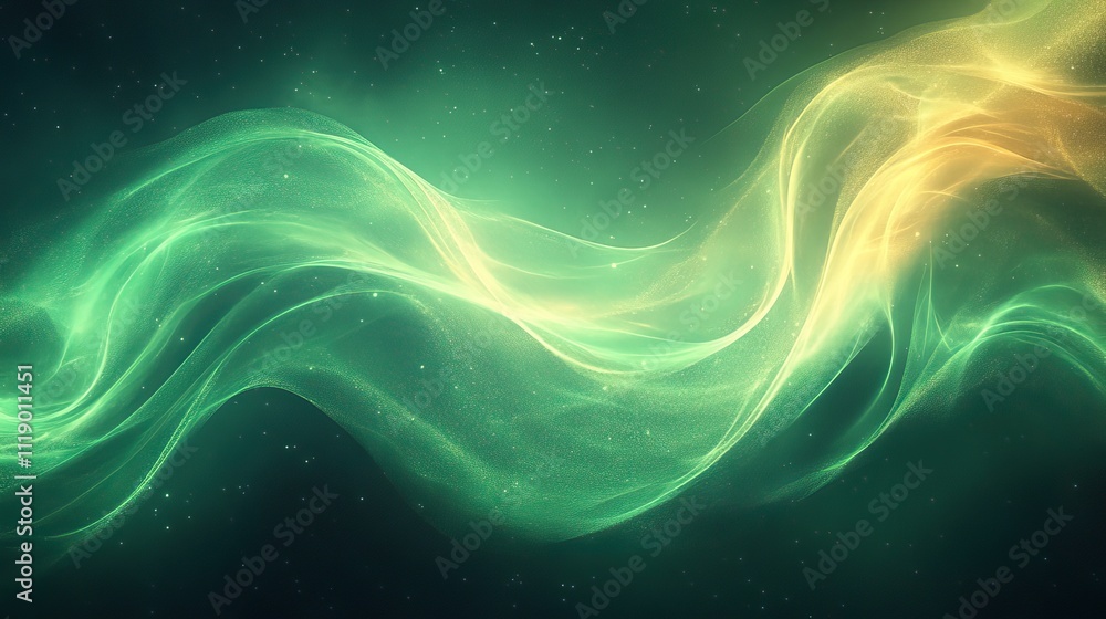 Seamless abstract background with swirling green lines in a modern, futuristic style Seamless abstract background with swirling green lines in a modern, futuristic style