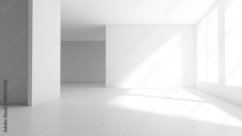 Fototapeta premium plain white background portraying a stark contrast between order and disorder evoking feelings of unpredictability fluidity and boundless creative energy