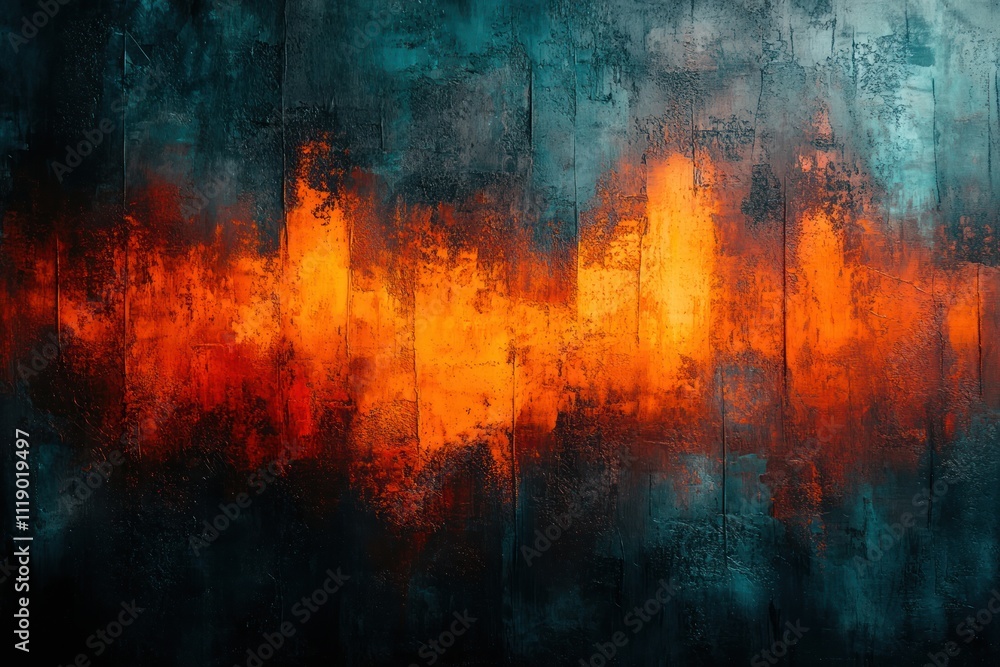 dark abstract grunge texture with vibrant orange and teal splashes illuminated by soft light dark abstract grunge texture with vibrant orange and teal splashes illuminated by soft light