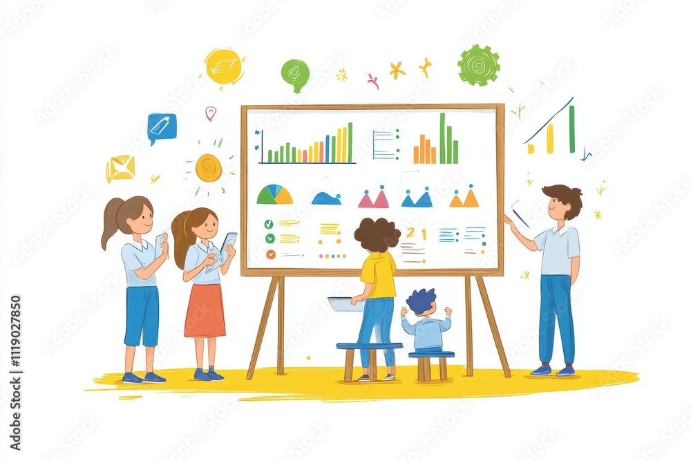 Team collaboration workshop office space infographic presentation creative environment engaging viewpoint project management concept Team collaboration workshop office space infographic presentation creative environment engaging viewpoint project management concept