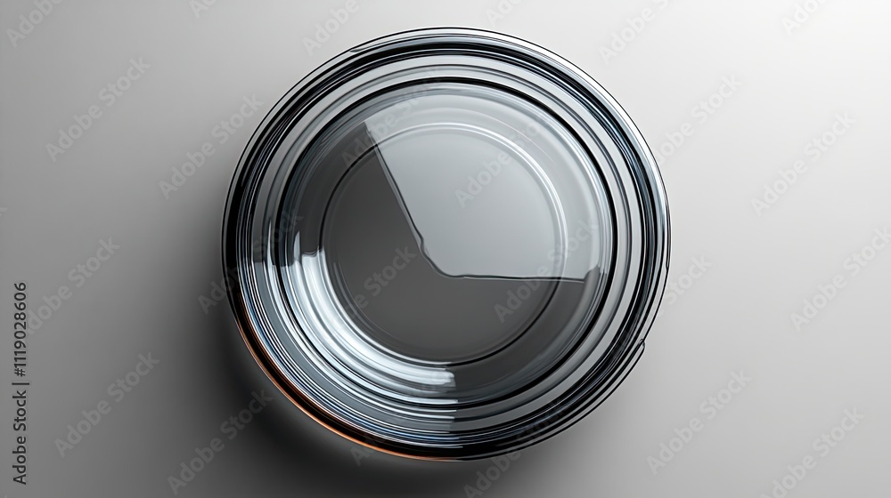 Top view of a plastic bowl lid isolated on a white background with a clear clipping path Top view of a plastic bowl lid isolated on a white background with a clear clipping path