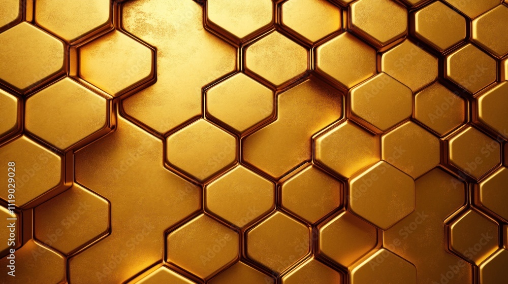 A repeating honeycomb pattern with hexagonal cells in shades of golden yellow, resembling a beehive. A repeating honeycomb pattern with hexagonal cells in shades of golden yellow, resembling a beehive.