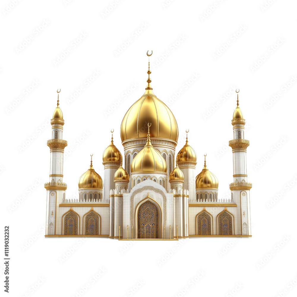 Majestic Golden Mosque Architectural Marvel of Islamic Design Majestic Golden Mosque Architectural Marvel of Islamic Design