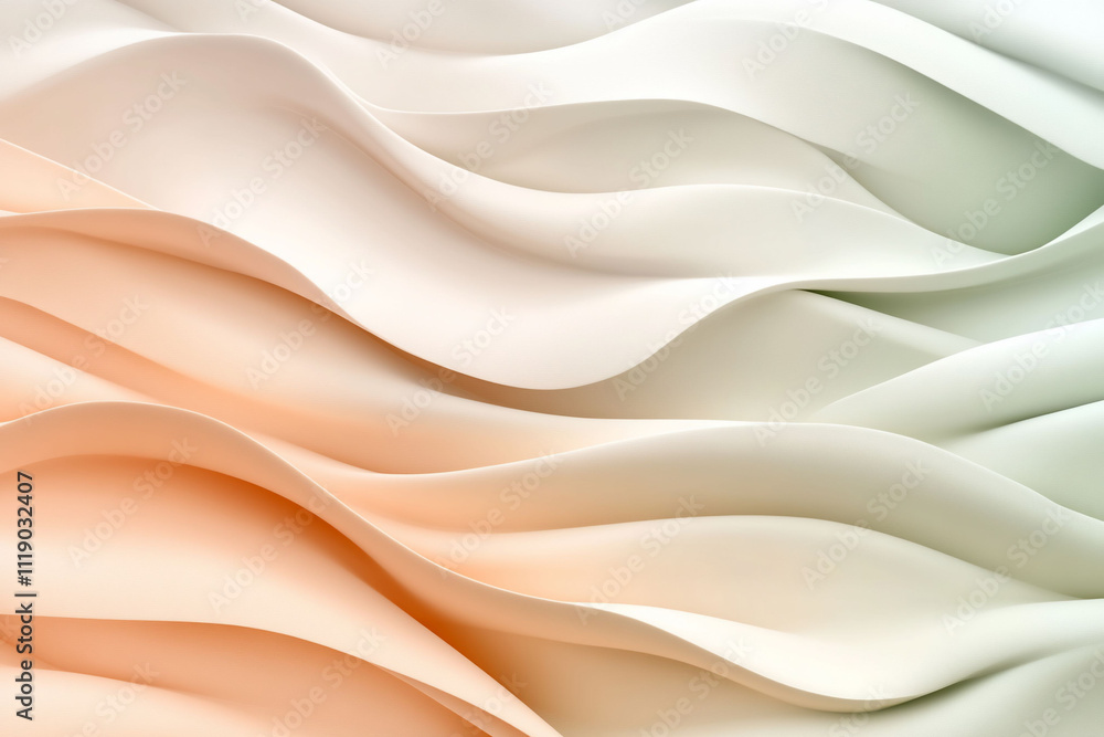 Abstract wavy design in soft colors and gradients. Abstract wavy design in soft colors and gradients.