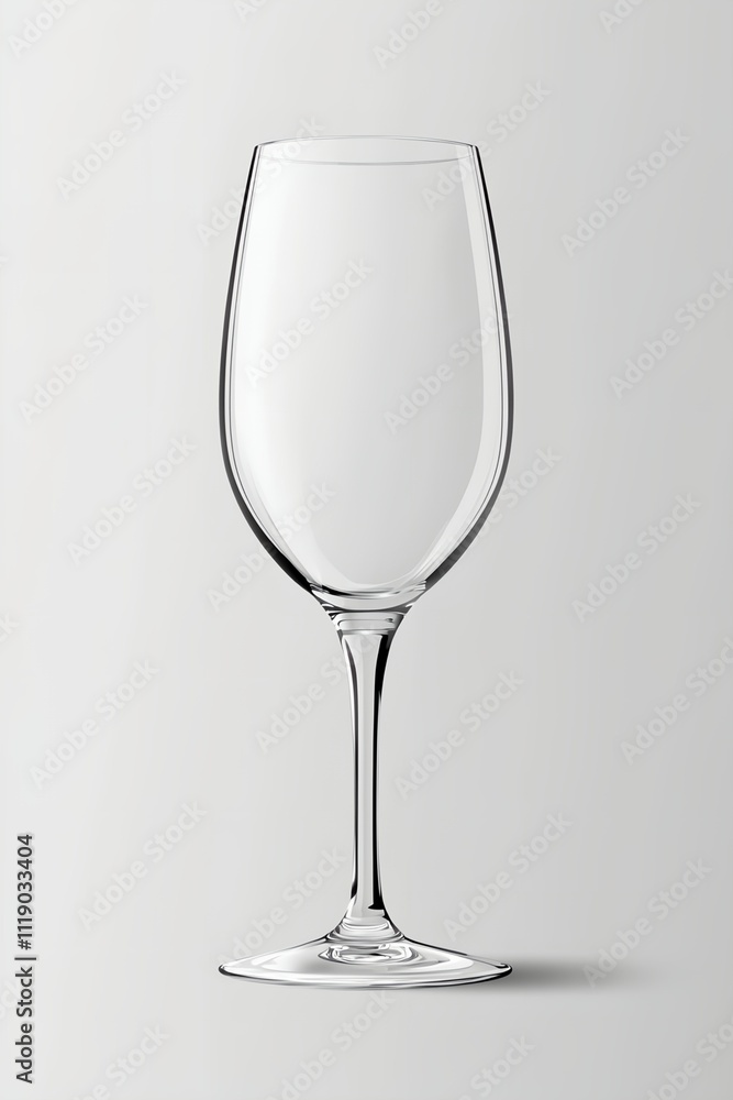 A glass is empty and has a stem. The glass is clear and has a thin stem. The glass is sitting on a white background A glass is empty and has a stem. The glass is clear and has a thin stem. The glass is sitting on a white background