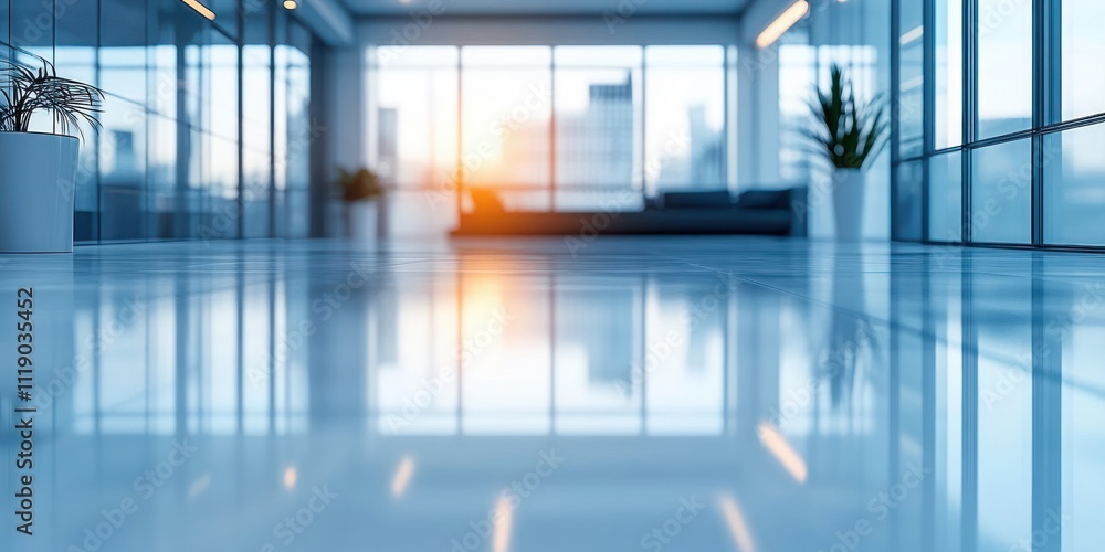 Modern Office Space Blurred Background for Business Presentation Modern Office Space Blurred Background for Business Presentation