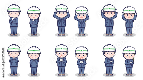 工事作業員の男女 05