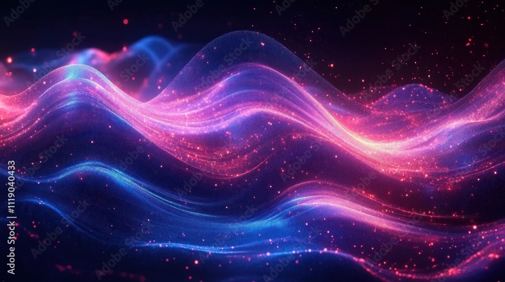 Luminescent Waves of Big Data in Abstract Digital Landscape Luminescent Waves of Big Data in Abstract Digital Landscape