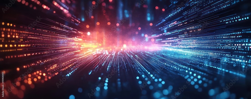 Futuristic Digital Landscape with Neural Networks Data Transmission and Encryption in Cyberpunk Style Futuristic Digital Landscape with Neural Networks Data Transmission and Encryption in Cyberpunk Style