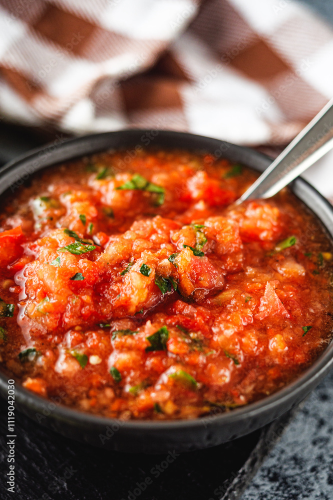 Delicious Spicy Mexican Tacos with Beef, Salsa, and Vegetables, Homemade Street Food, Healthy and Juicy Meal Delicious Spicy Mexican Tacos with Beef, Salsa, and Vegetables, Homemade Street Food, Healthy and Juicy Meal