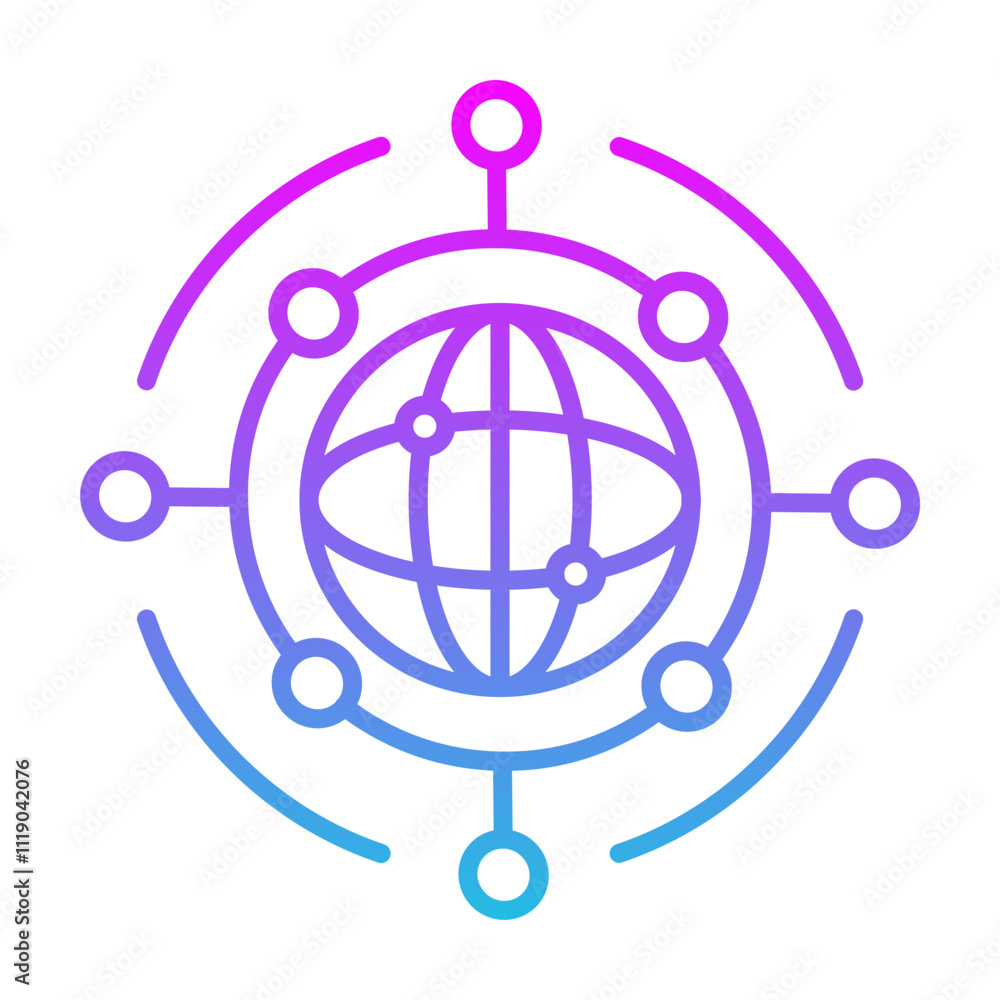 Global Network Icon Global Network Icon