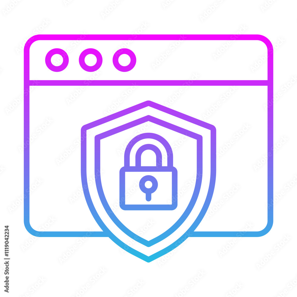 Web Security Icon Web Security Icon
