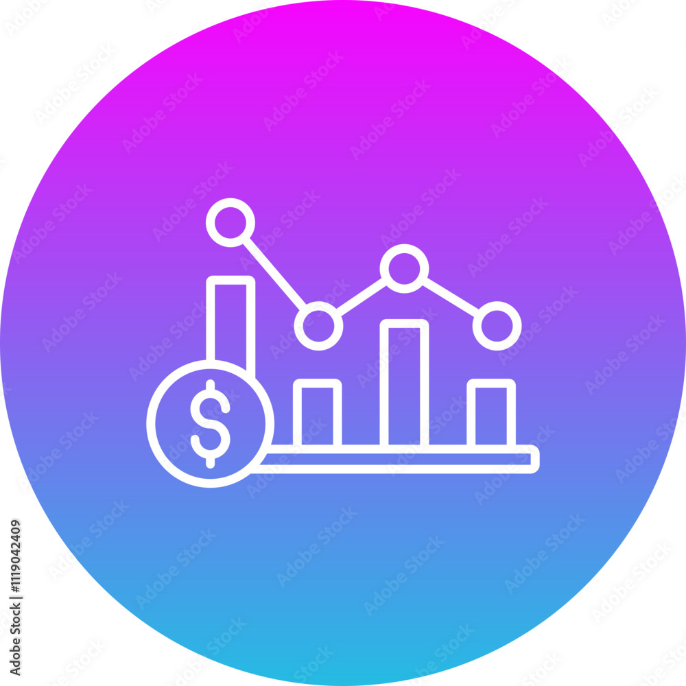 Loss Chart Icon Loss Chart Icon