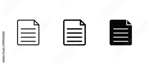 document icon set vector illustration