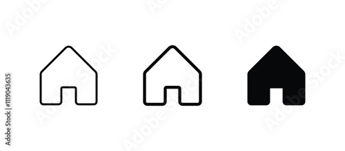 Home page icon. home symbol illustration