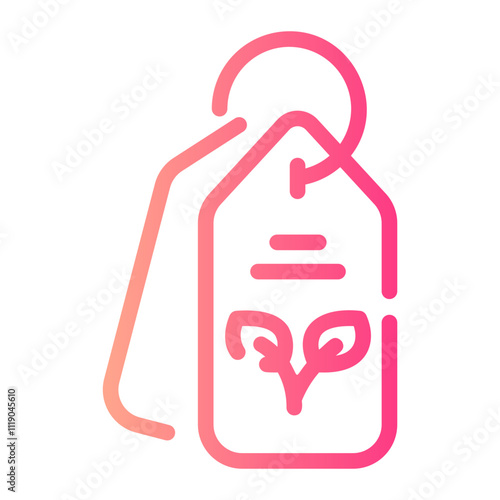 tag Line Gradient Icon