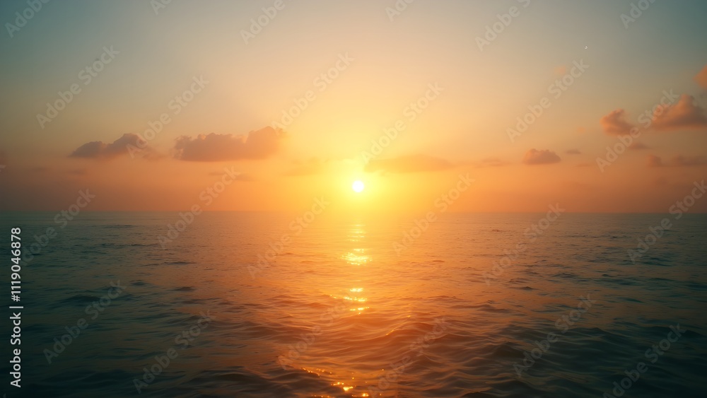 Fototapeta premium sunset start of new year hope