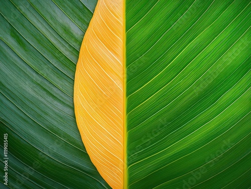 A close-up of a shaded leaf compared to a sunlit leaf to demonstrate varying transpiration rates photo