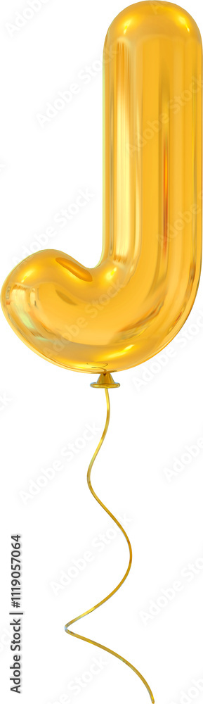 Balloon Gold Letter J Balloon Gold Letter J