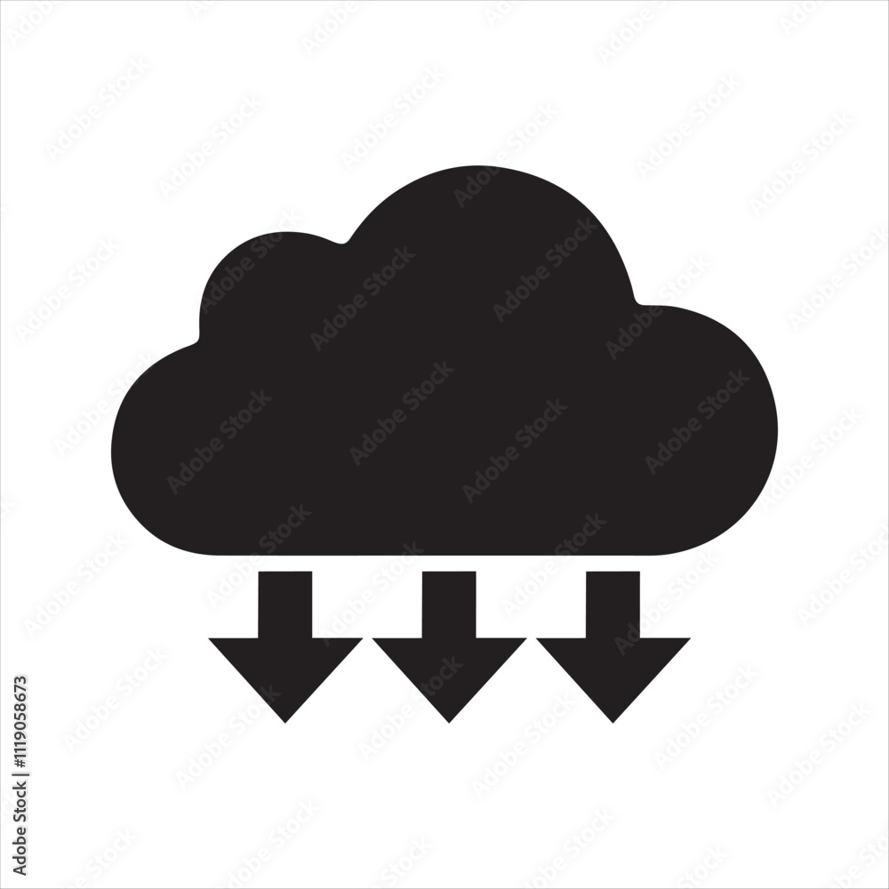 Cloud with upload/download arrows. The download and upload to the cloud icon. Cloud with upload/download arrows. The download and upload to the cloud icon.