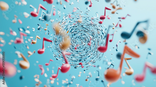 Musical Vortex: Colorful mu...