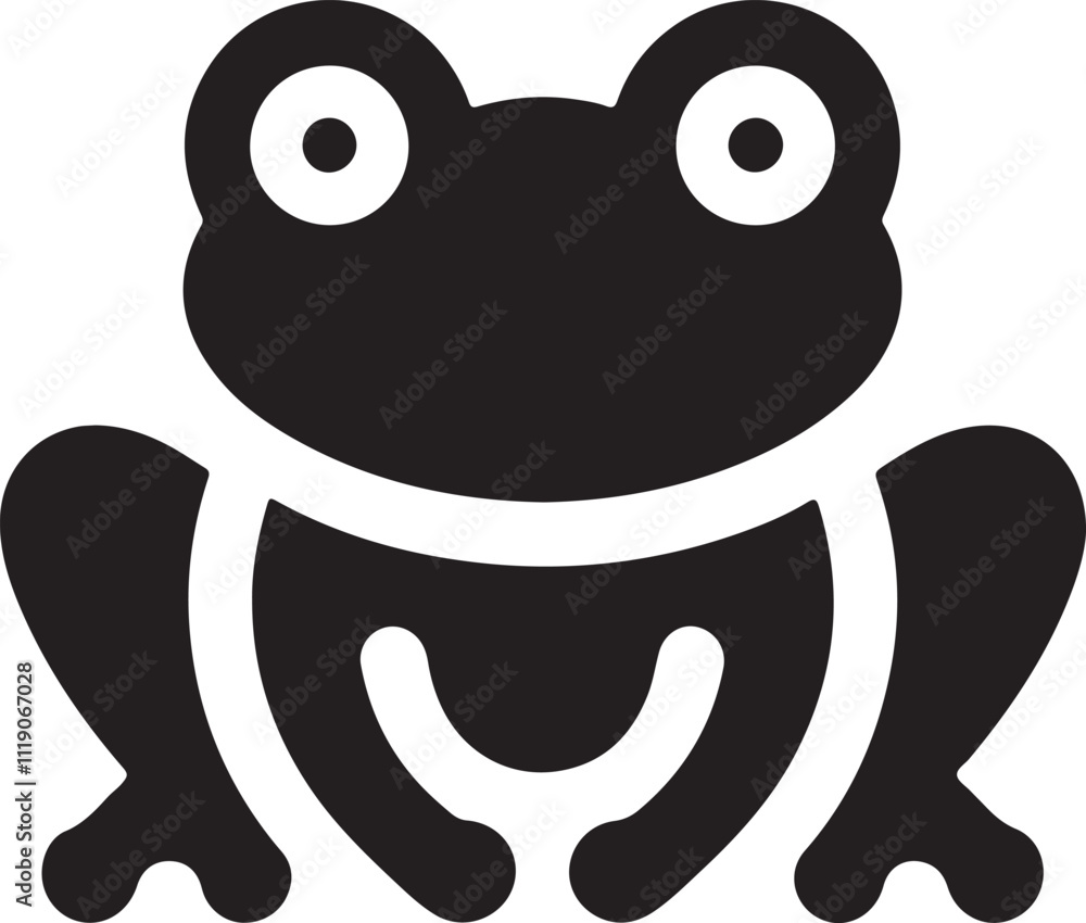 frog icon minimal silhouette style vector art illustration on a white background.
frog icon minimal silhouette style vector art illustration on a white background.