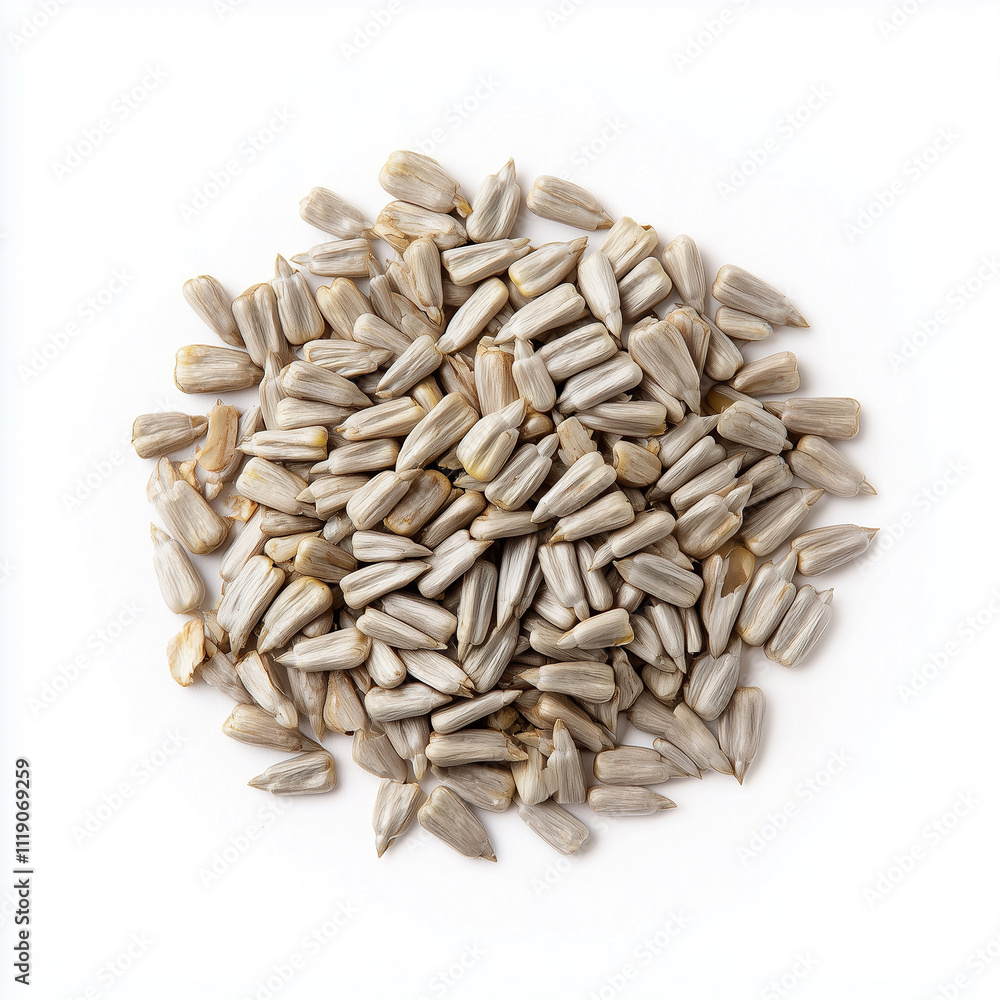 Sunflower seeds isolated on white background
Sunflower seeds isolated on white background