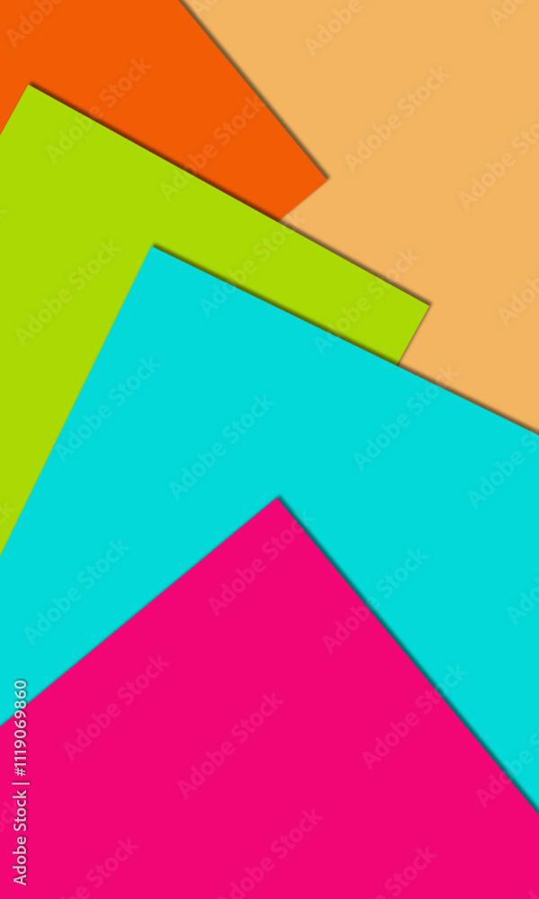 Vibrant, overlapping geometric shapes create a modern and dynamic abstract background. Vibrant, overlapping geometric shapes create a modern and dynamic abstract background.