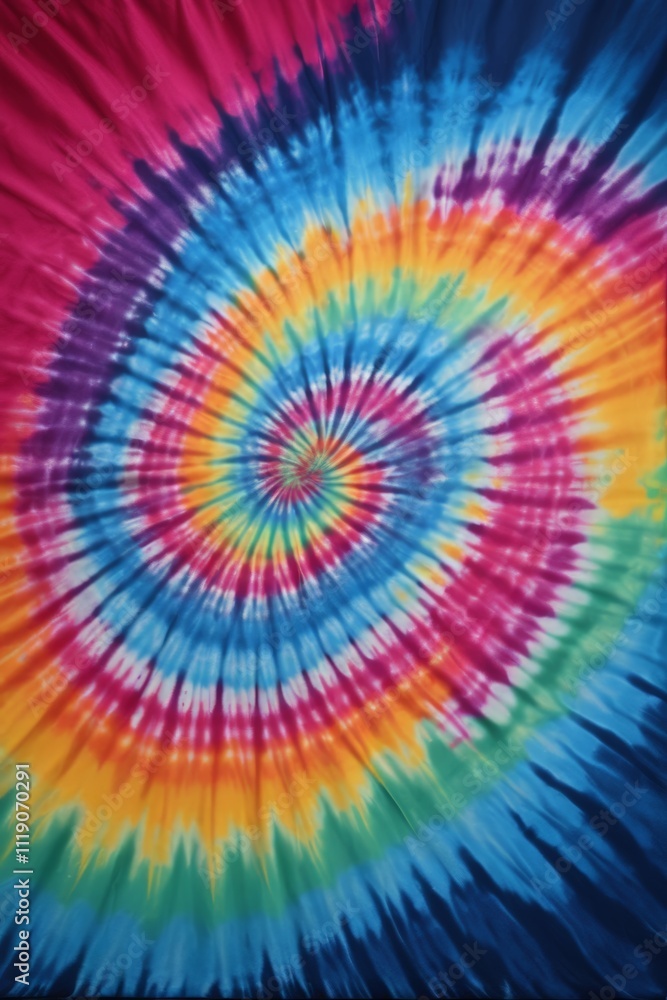 tie dye is a colorful spiral design with a red, yellow, blue and green center tie dye is a colorful spiral design with a red, yellow, blue and green center