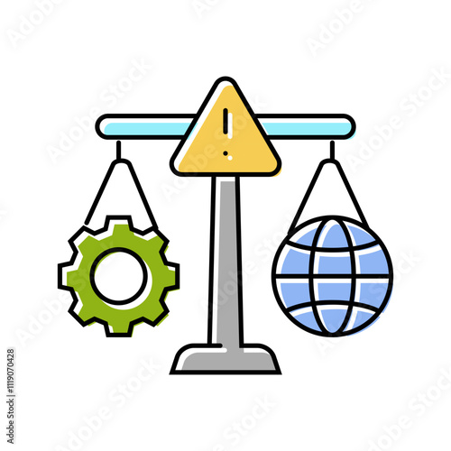 environmental compliance color icon vector. environmental compliance sign. isolated symbol illustration