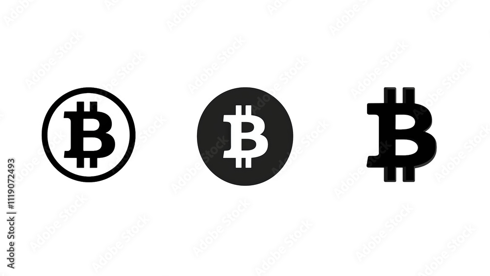 A Comprehensive Collection of Bitcoin Icons Representing Digital Currency in Various Styles for Finance and Technology Content A Comprehensive Collection of Bitcoin Icons Representing Digital Currency in Various Styles for Finance and Technology Content