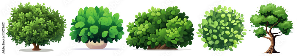 PNG Tree illustration set on transparent background PNG Tree illustration set on transparent background