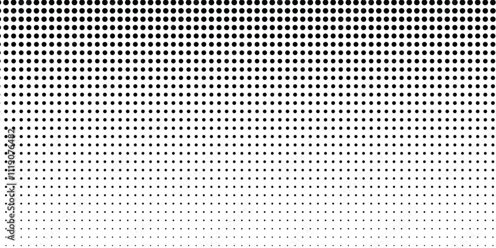 Dotted gradient vector illustration, white and black halftone background, horizontal seamless dotted lines, monochrome dots texture backdrop, retro effect. modern Dotted gradient vector illustration, white and black halftone background, horizontal seamless dotted lines, monochrome dots texture backdrop, retro effect. modern