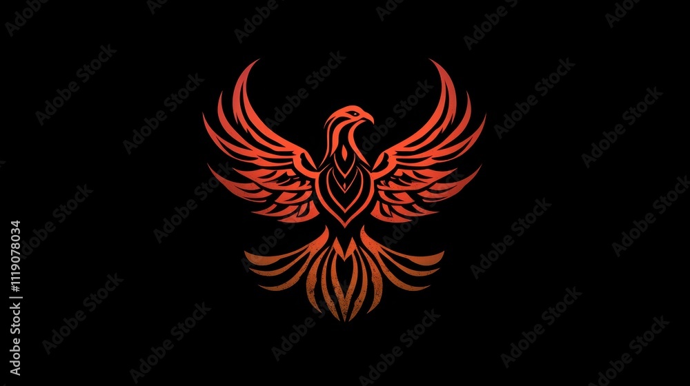 Captivating logo featuring a powerful phoenix Captivating logo featuring a powerful phoenix