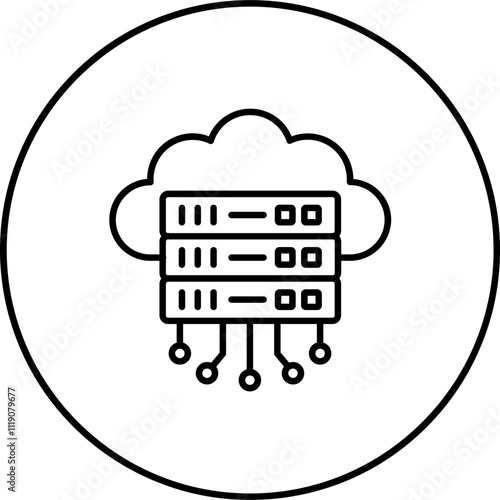 Cloud Server Icon