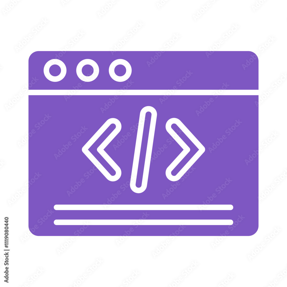 Web Coding Icon